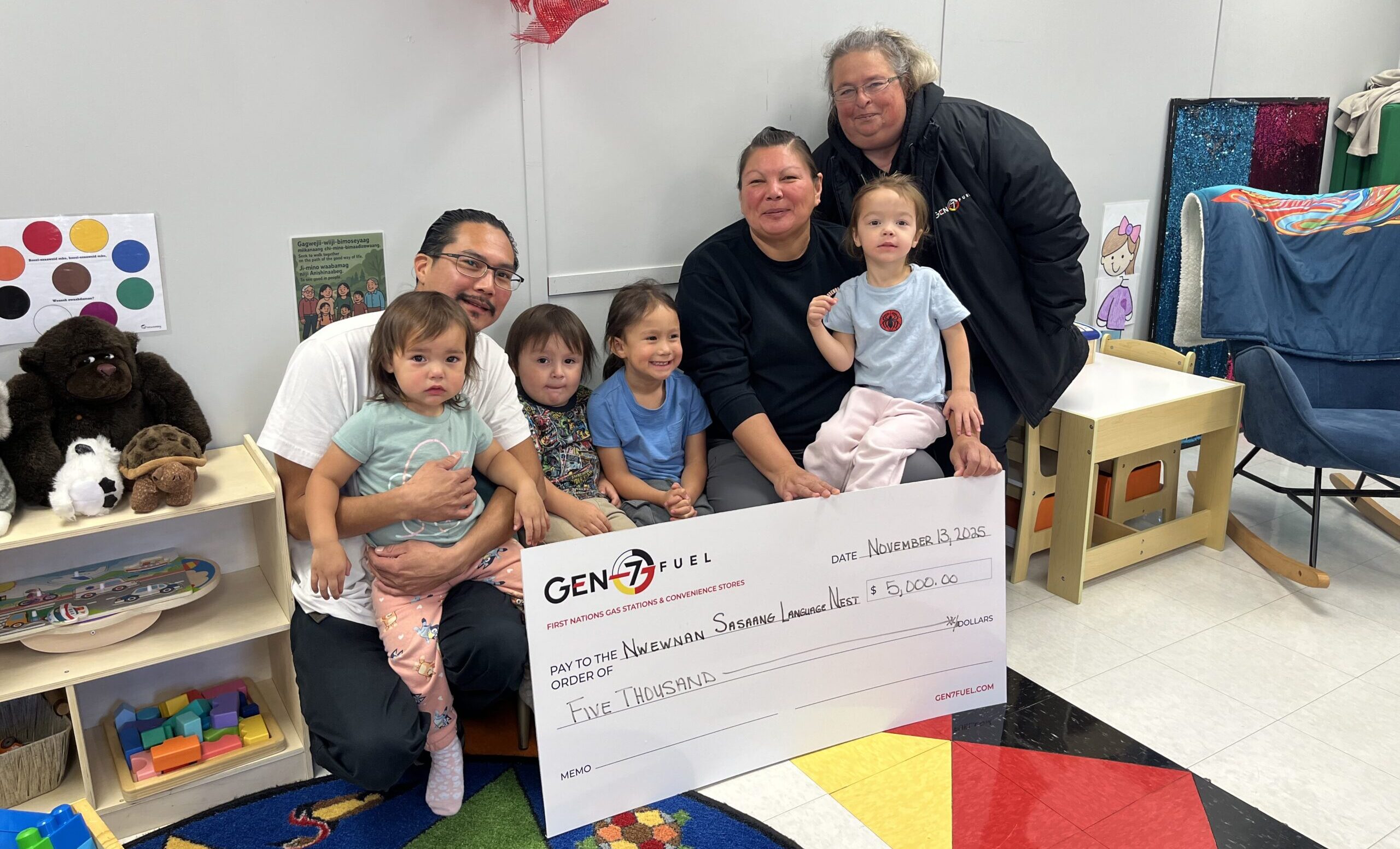 Gen7 Fuel & Walpole Station Supports the Nwewnan Sasaang Language Nest with $5,000 Donation